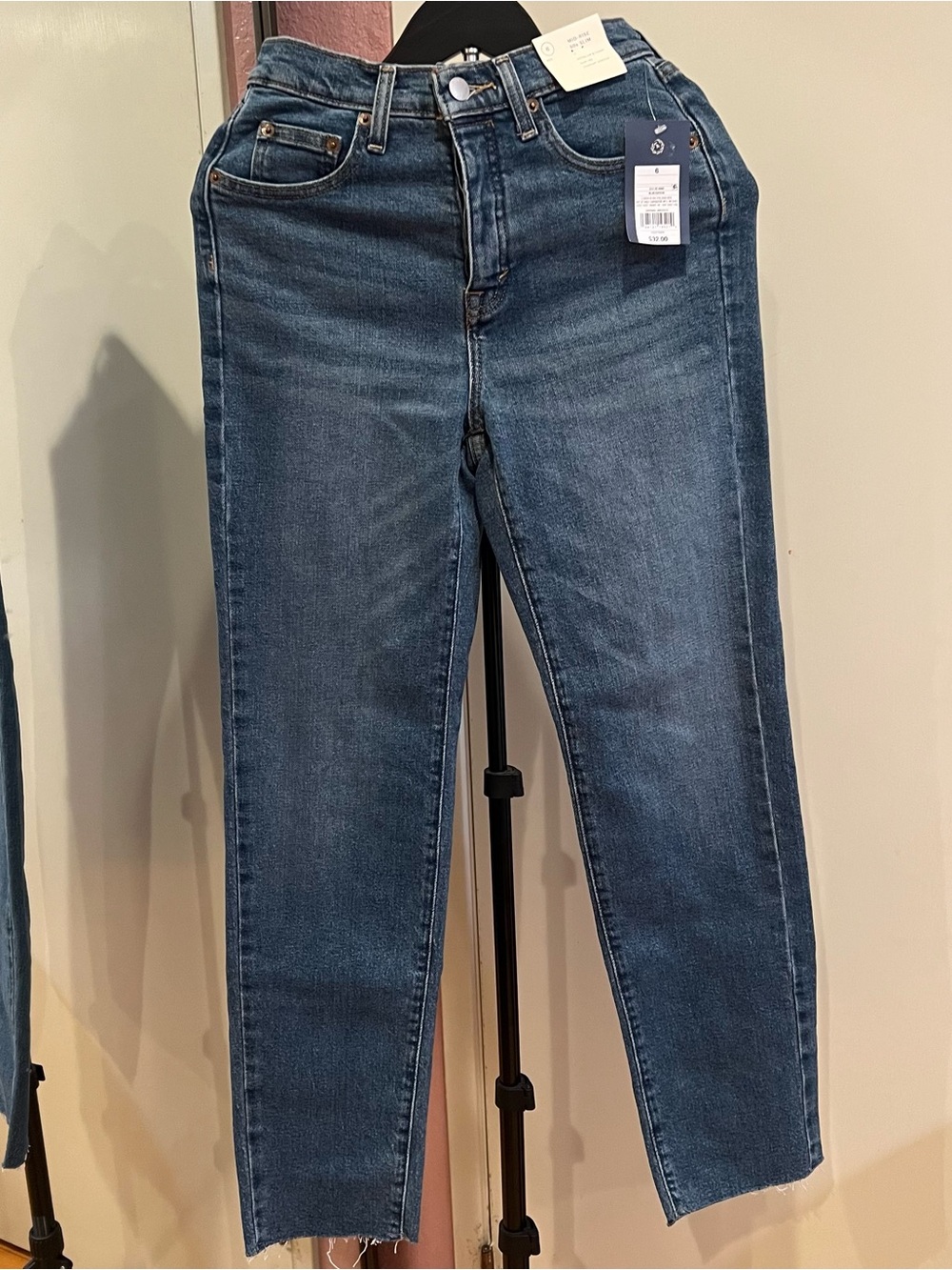 Target Women's Mid-Rise Indigo Straight-Leg Jeans